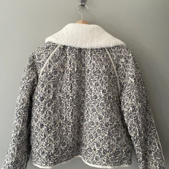 NWOT The Great. Reversible Quilted Print Puffer Jacket Size XS - Picture 4 of 9